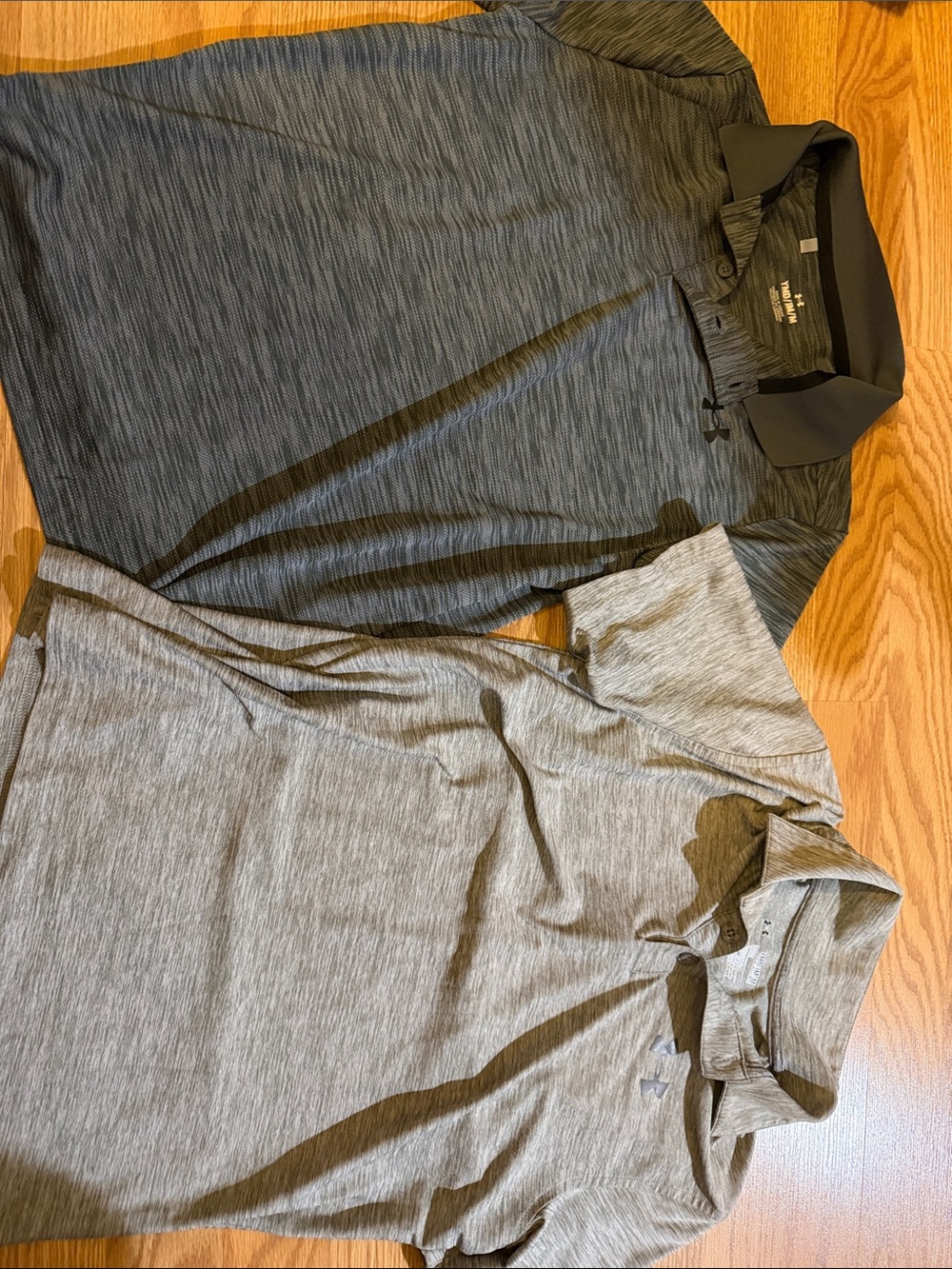 Under Armour Charcoal and Light Gray Performance Polo Set